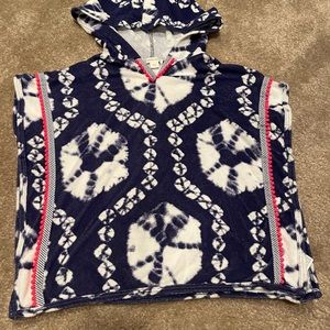 Crewcuts Tie-Dye Terrycloth Hooded Swim Coverup Poncho